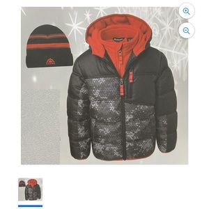 Snozu Boys' Toddlers' Fleece Lined Jacket with Hat